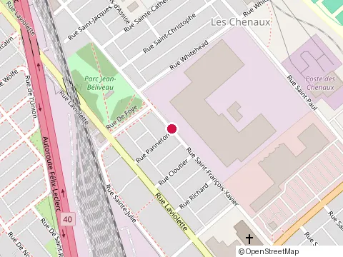 Location of Andre Cyrenne Inc at 1650 Rue Saint-François-Xavier, Trois-Rivières