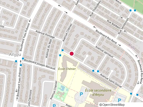 Location of Andre Julien Enr at 5871 avenue Verneuil, Anjou