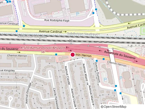 Location of Animal Care West at 1250 Chem. Herron, Dorval