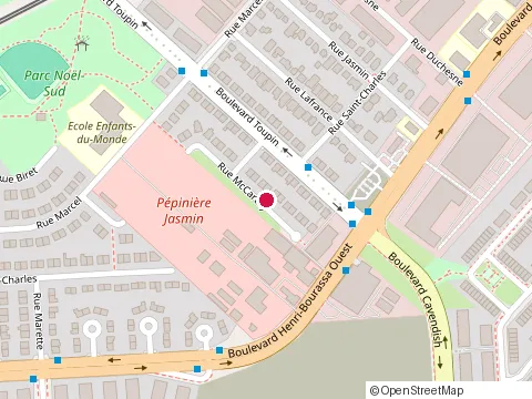 Location of Anissa Nighoud - Travailleuse Sociale at 2745 Rue Mccarthy, Montréal