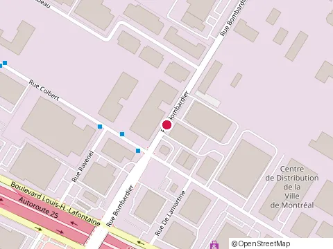 Location of Anjou Luminaires at 7540 Rue Bombardier, Anjou