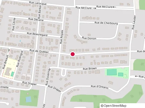 Location of Anl Maconnerie at 261 Rue de Quebec, Cowansville