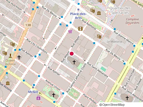 Location of Annda at 1435 Rue Saint-Alexandre # 105, Montréal