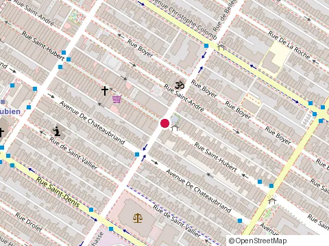 Location of Anne-Geneviève at 6050 Rue Saint-Hubert, Montréal