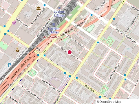 Location of Anne-Genevieve Girard at 786 Rue Lusignan, Montréal