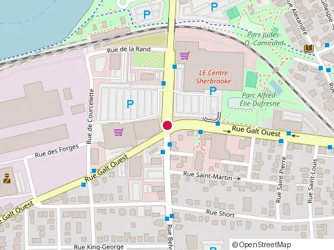 Location of Apchq Estrie at 100 Rue Belvedere S, Sherbrooke