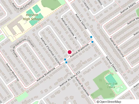 Location of Apex Reno Inc. at 142 Avenue d'Ivanhoe Crescent, Pointe-Claire