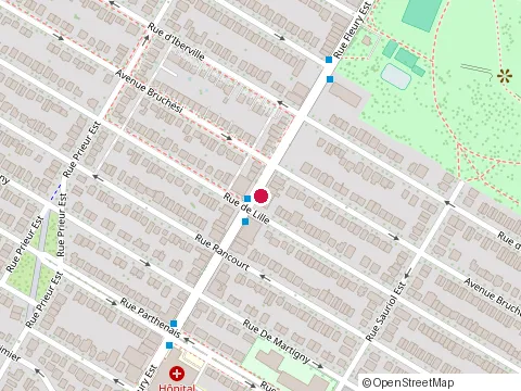 Location of Apotheca at 2404 Rue Fleury E, Montréal