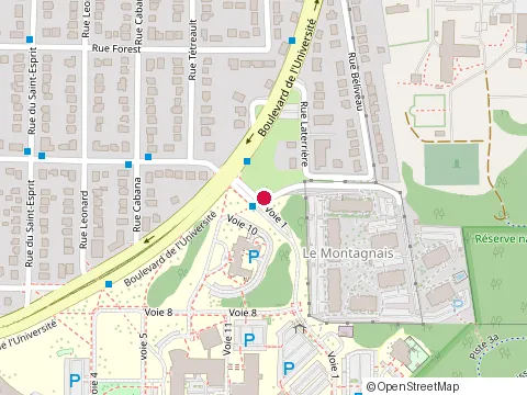 Location of Appart des Mâles at 1980 Rue du Montagnais, Sherbrooke