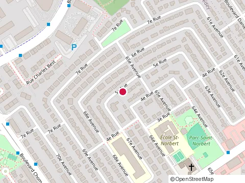 Location of Arabic Evangelical Baptist Church at 5E Rue 3200, Laval
