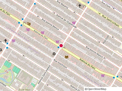 Location of Arahova Souvlaki at 256 Rue Saint-Viateur O, Montréal