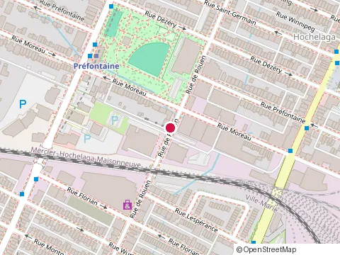 Location of Archetype Construction at 3100 Rue de Rouen, Montréal