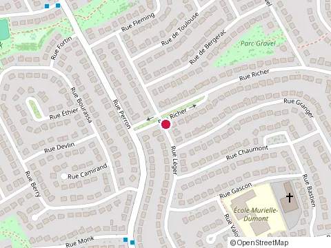 Location of Arcmont at Rue Léger Pierrfonds 5022, Pierrefonds