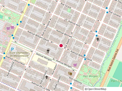 Location of Arem at 1619B Rue William, Montréal