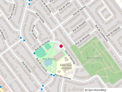 Location of Arena Lucerne at 1750 Rue de Neuville, Laval