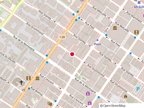 Location of Ariel at 2072 Drummond, Montréal