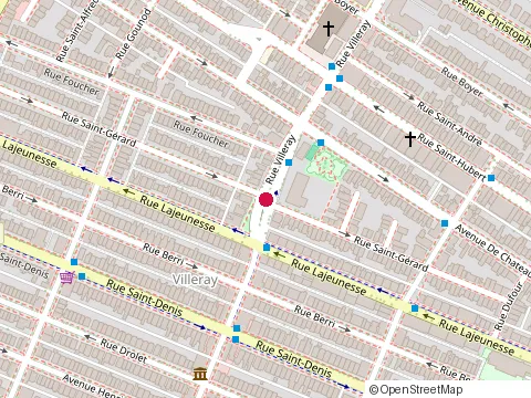 Location of Arigateaux at 7787 Rue Lajeunesse, Montréal