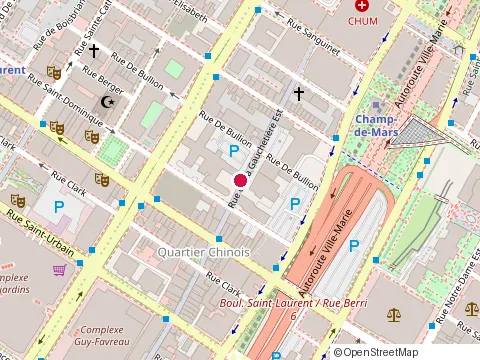 Location of Arigato Grillades A la Japnse at 75 Rue de la Gauchetiere O, Montréal
