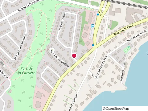 Location of Aroussen Laflamme at 1356 Rue du Tracel, Québec
