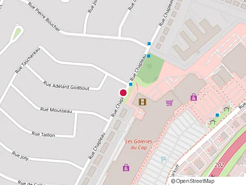 Location of Arret 205 Inc at 25 Rue Chapleau, Trois-Rivières