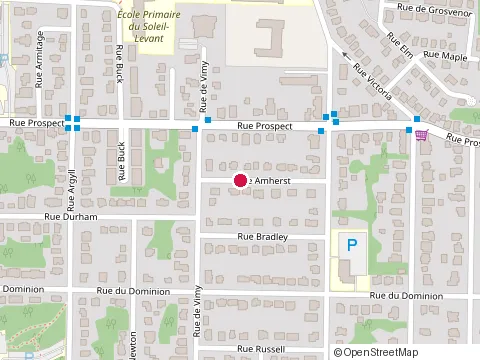 Location of Art du Chanvre at 1290 Amherst, Sherbrooke
