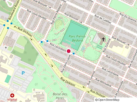 Location of Artam Tir À l'Arc Parc Pierre Bédard at 5515 Rue Lacordaire, Montréal