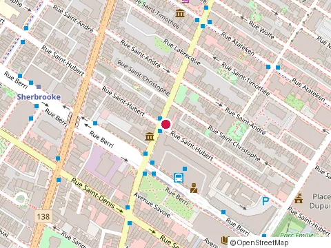 Location of Arti Construction Inc. at 824 Ontario St E, Montréal