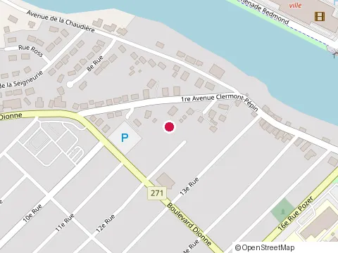 Location of Asphaltes Montminy at 502 13Ième Rue, Saint-Georges