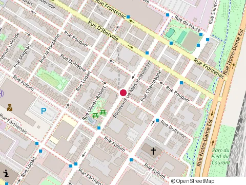 Location of Asso Familles Centre-Sud Afcs at 1489 Rue Dufresne, Montréal