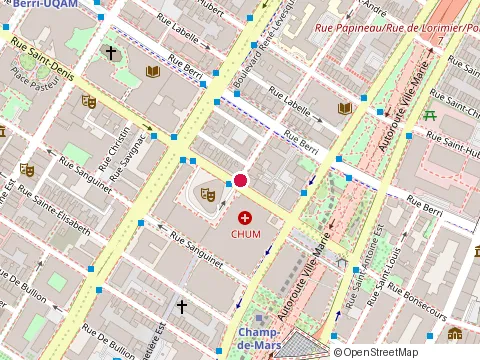 Location of Associated Gynecologists at 1029 rue Saint-Denis #3Ième, Montréal