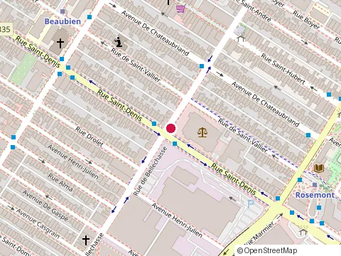 Location of Association des Avocats & Avocates en Droits Dela Jeunesse at 410 Rue de Bellechasse, Montréal