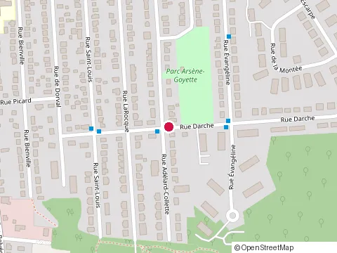 Location of Association Unie des Jeunes at 250 Rue Darche, Sherbrooke