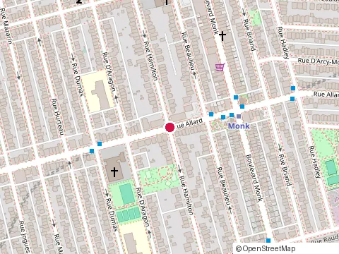 Location of Association Vo-Vi du Canada at 2590 Rue Allard, Montréal
