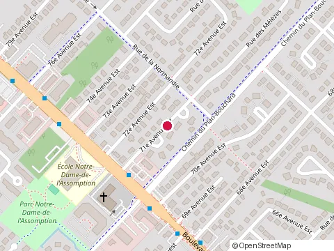 Location of Associes Martin And Freres Inc, les at 62 71E Av E, Blainville