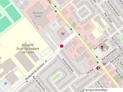 Location of Assurance Claude Descoteaux at 16 boulevard du Souvenir # 1A, Laval