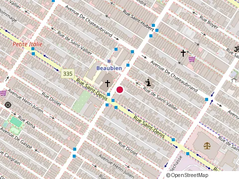Location of Assurance Generale des Caisses at 229-450 Rue Beaubien E, Montréal