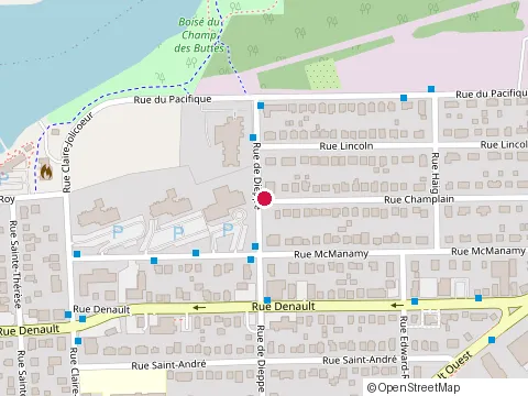 Location of Assurances Andre Ouellette Enr at 1444 Rue Champlain, Sherbrooke