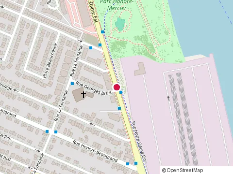 Location of Assurances Generales-Caisses at 8025 Rue Notre-Dame E, Montréal