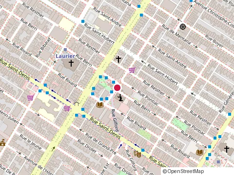 Location of Assurances Generales-Caisses at Rue Gilford #252, Montréal