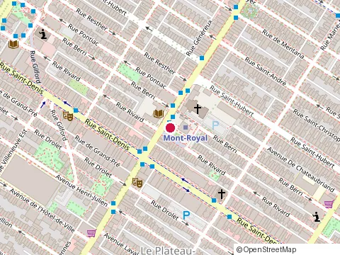 Location of Assurances Generales-Caisses at 482 avenue du Mont-Royal E, Montréal