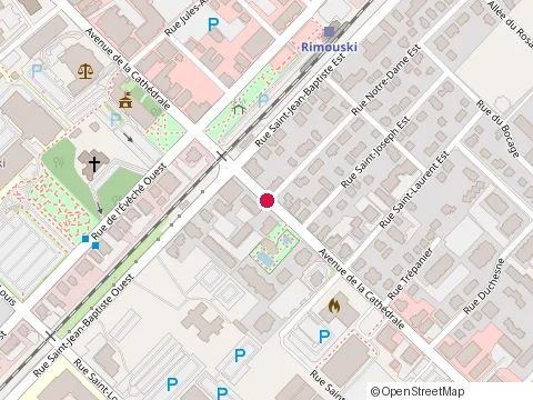 Location of Assurances Pelletier Roy Cote at 246 avenue de la Cathedrale, Rimouski
