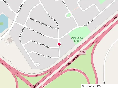 Location of Atelier de Débosselage G. Bissonnette at 39 Rue du Sanctuaire, Salaberry-de-Valleyfield