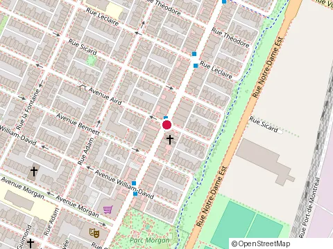 Location of Atelier de Maçonnerie Inc. at 4559 St Catherine St E, Montréal
