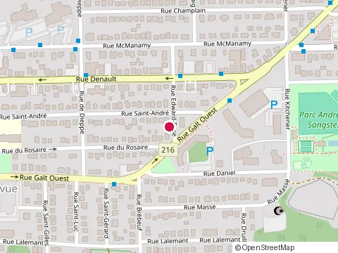 Location of Atelier de Tissage Eureka at 1241 Rue Rose, Sherbrooke