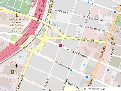 Location of Atelier des Vents at 665 St Georges, Trois-Rivières