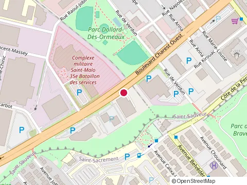 Location of Atelier du Midi at 1295 boulevard Charest O, Québec