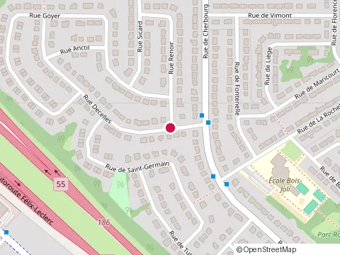 Location of Atelier Granitech Inc - Granit Vrac at Rue Dozois, Trois-Rivières