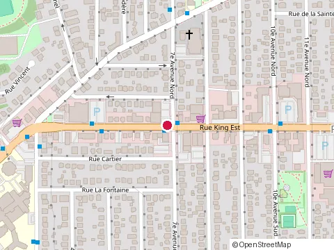 Location of Atelier Kaféin - Sherbrooke at 422 Rue King E, Sherbrooke