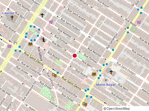 Location of Atelier Lacarré at 4562 Rue Berri, Montréal