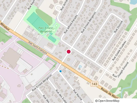 Location of Atelier Mecanique E.l.P. Inc at 165 route Windsor, Sherbrooke